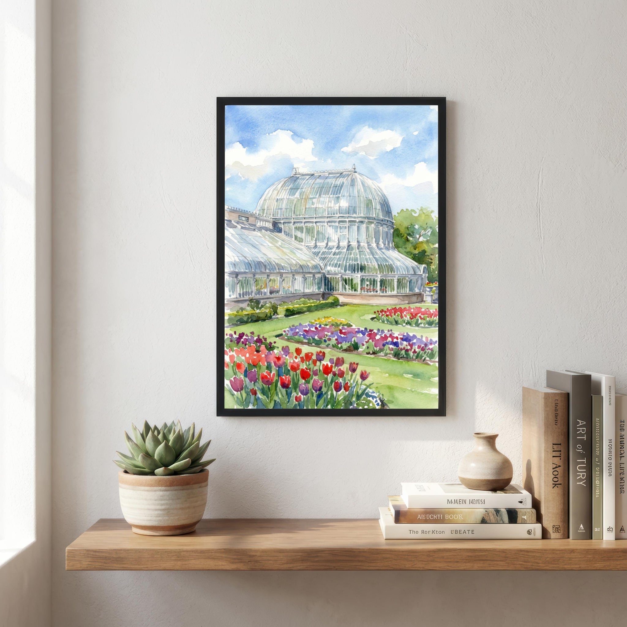 Belfast Watercolor Print: Northern Ireland Cityscape Wall Art