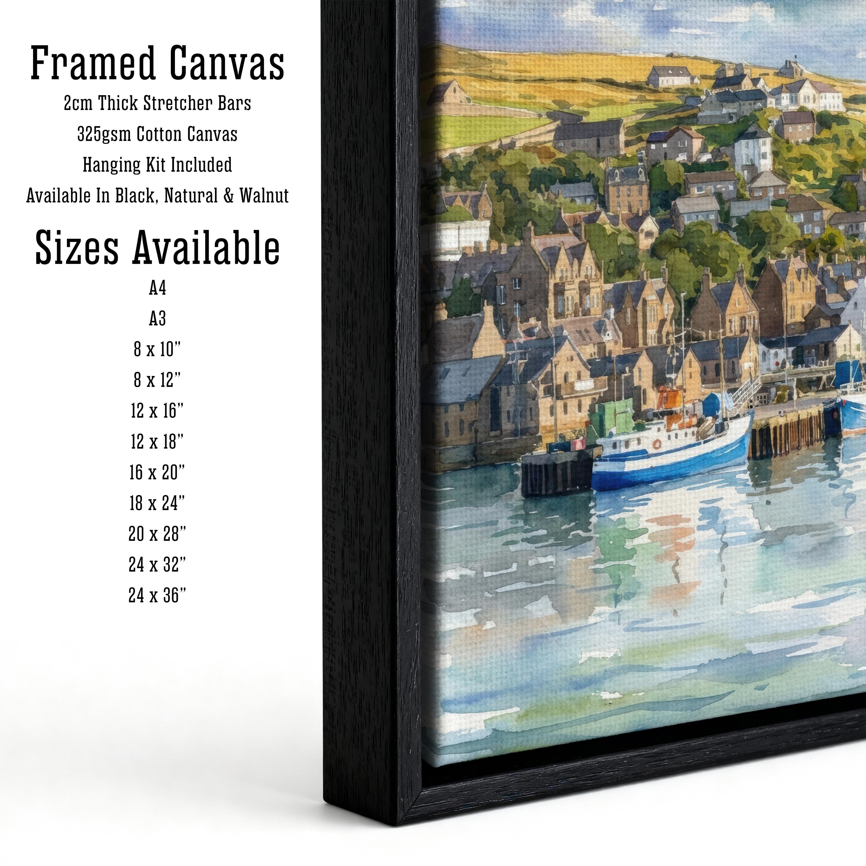 Isle of Iona Watercolour Painting, Scottish Island Coastal Landscape Print