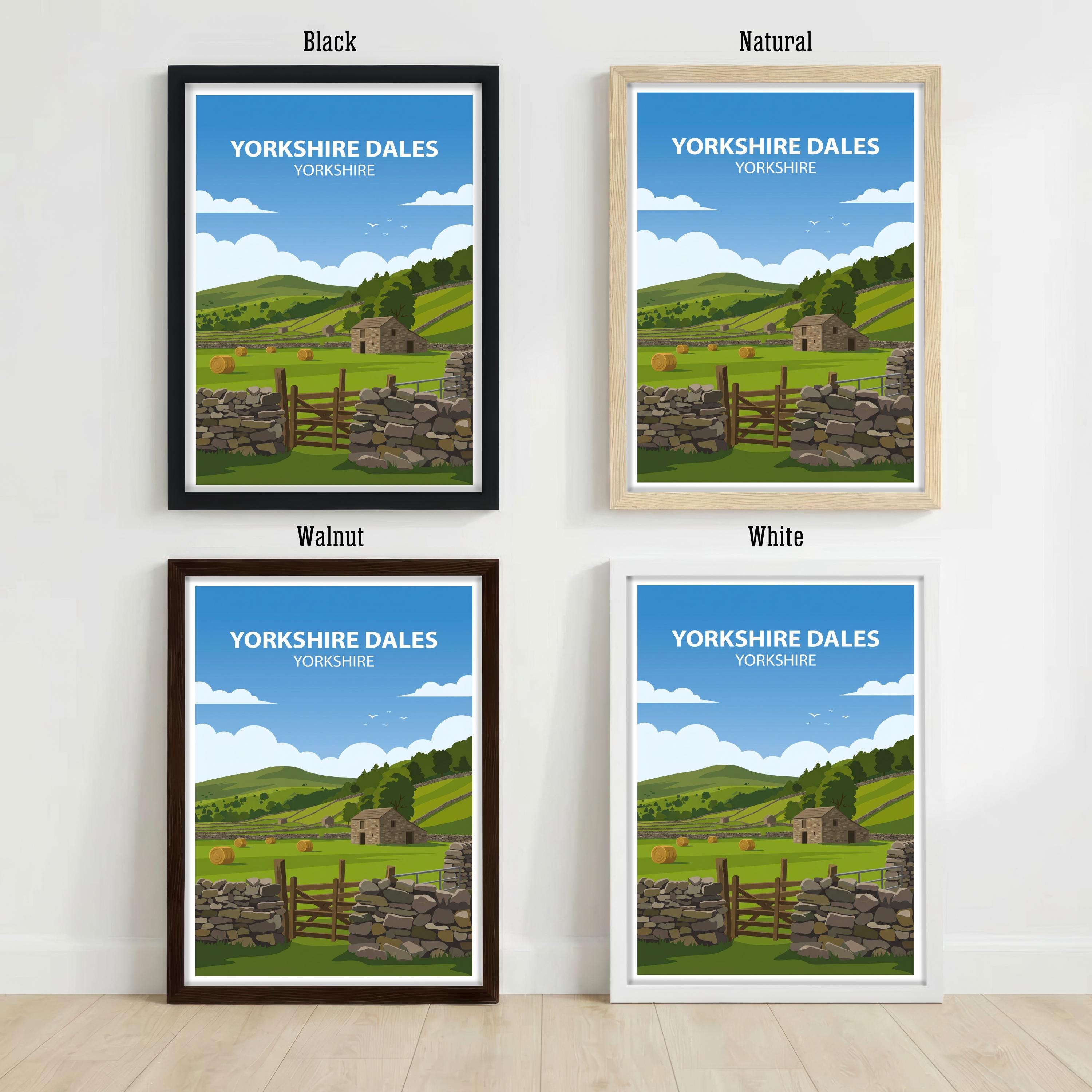 Yorkshire Dales Landscape Print – England Countryside Wall Art
