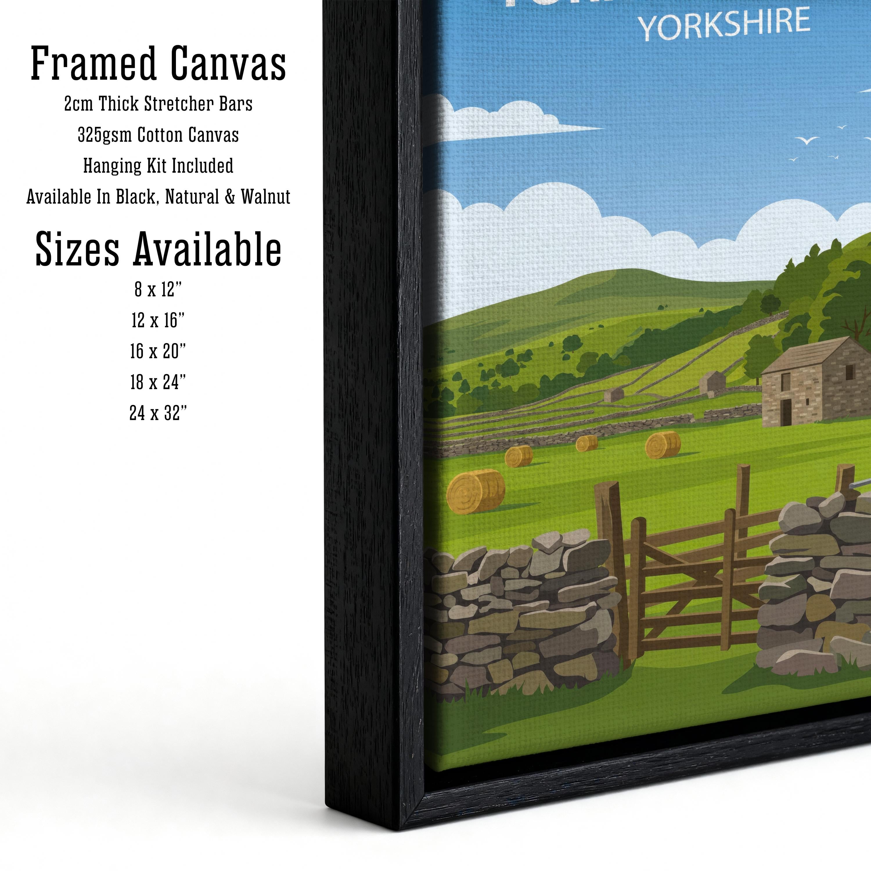 Yorkshire Dales Landscape Print – England Countryside Wall Art