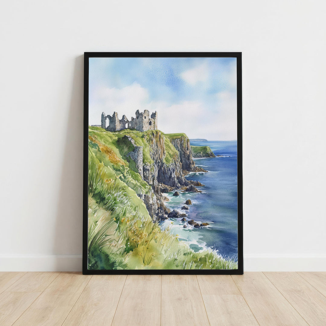 Antrim Coast Northern Ireland Art Print Coastal Landscape Wall Decor Irish Travel Poster UK Gift Home Décor