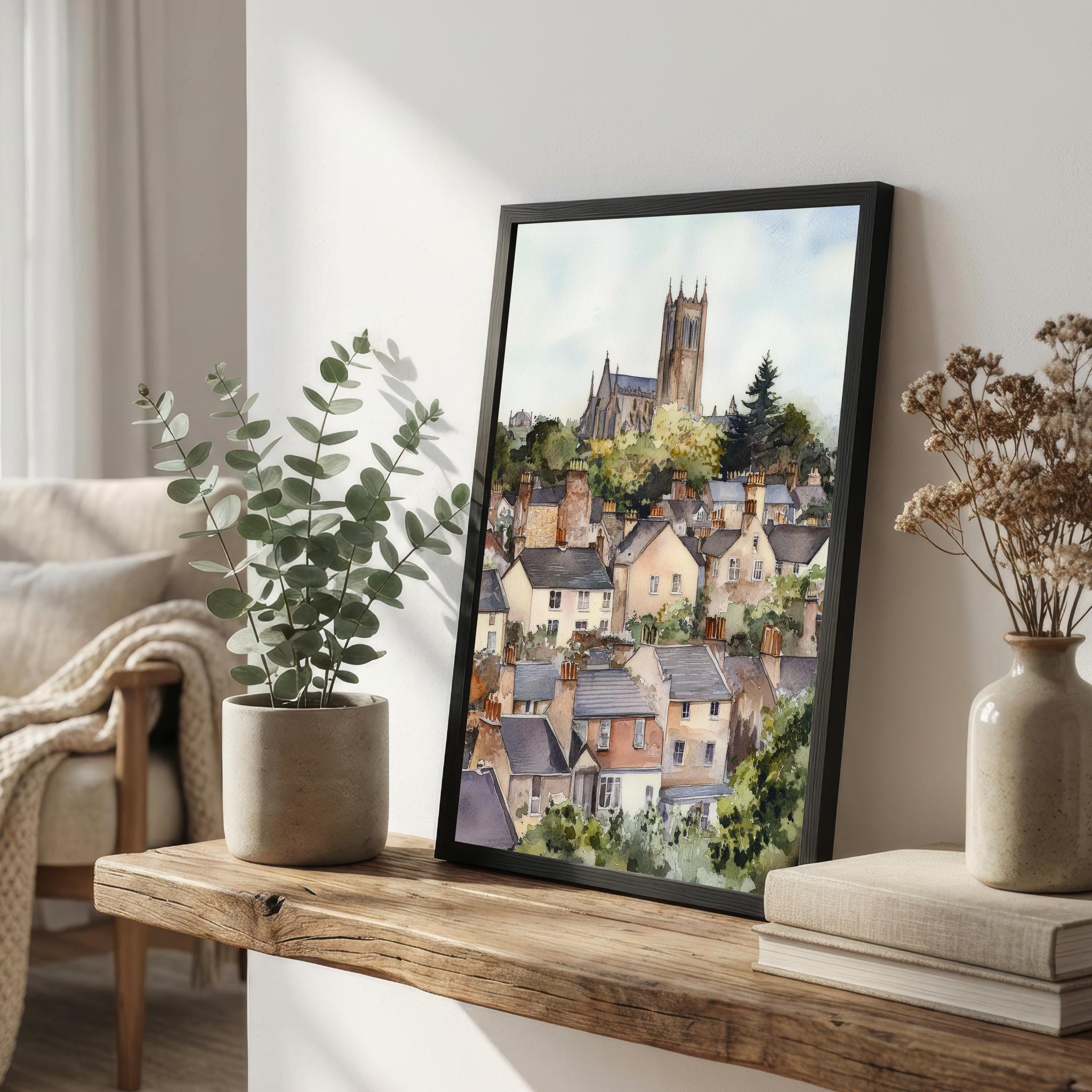Armagh Northern Ireland Travel Print Cathedral City Wall Decor Irish Landmark Travel Poster UK Gift Home Décor