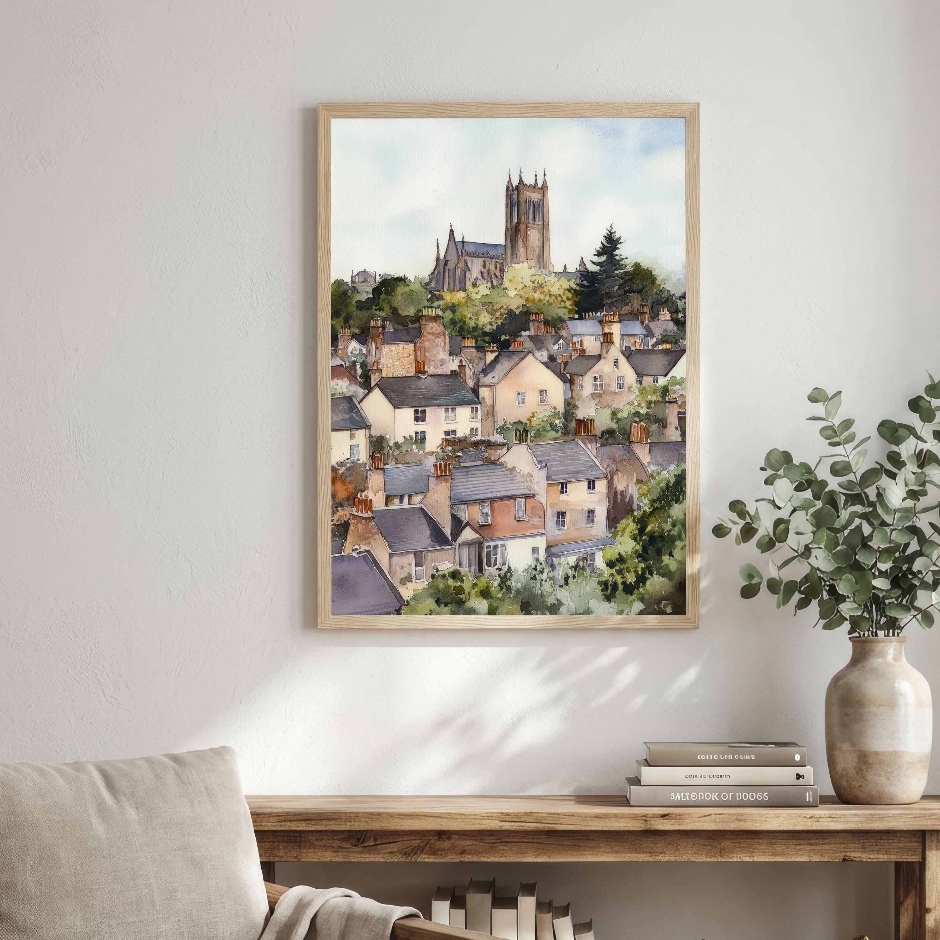 Armagh Northern Ireland Travel Print Cathedral City Wall Decor Irish Landmark Travel Poster UK Gift Home Décor