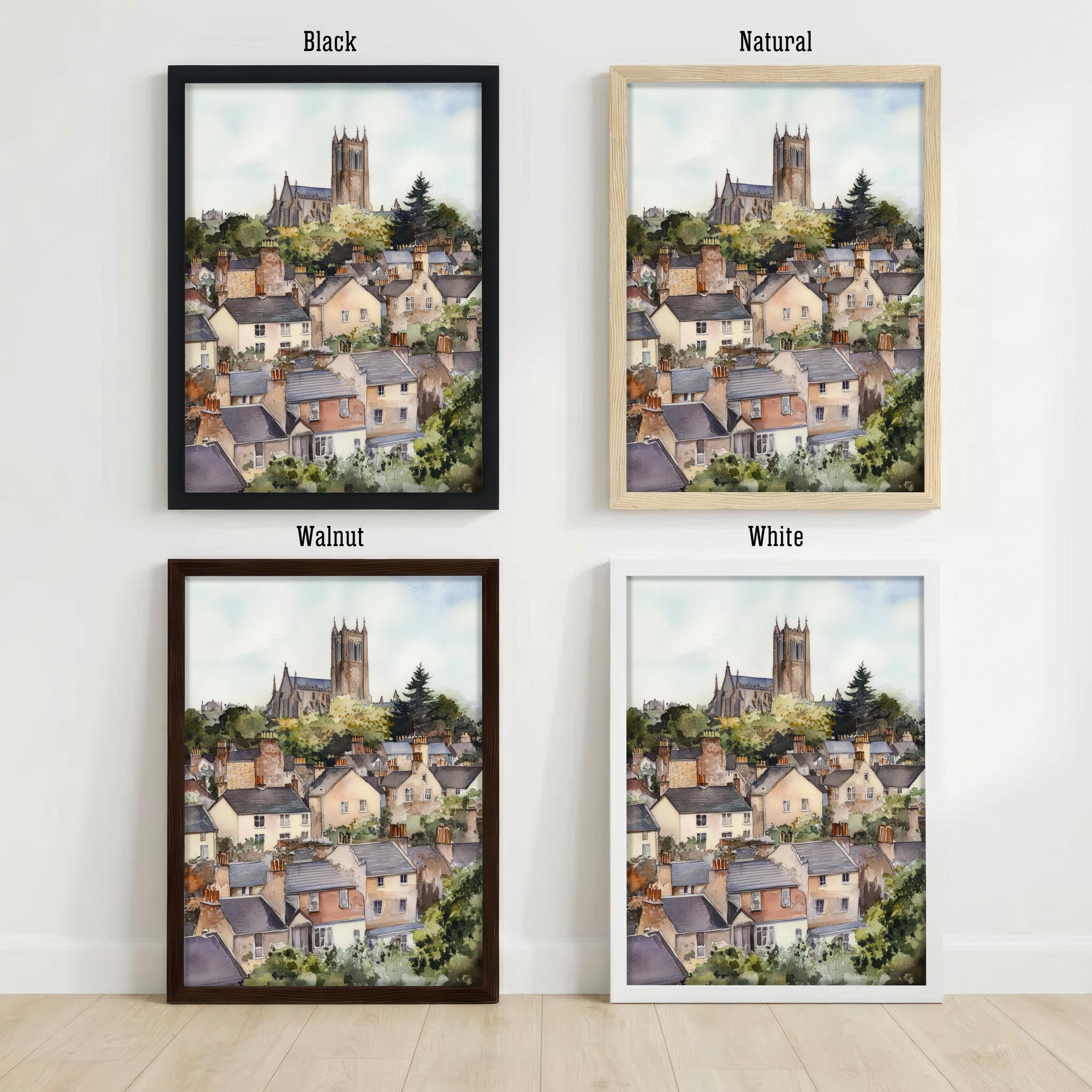 Armagh Northern Ireland Travel Print Cathedral City Wall Decor Irish Landmark Travel Poster UK Gift Home Décor