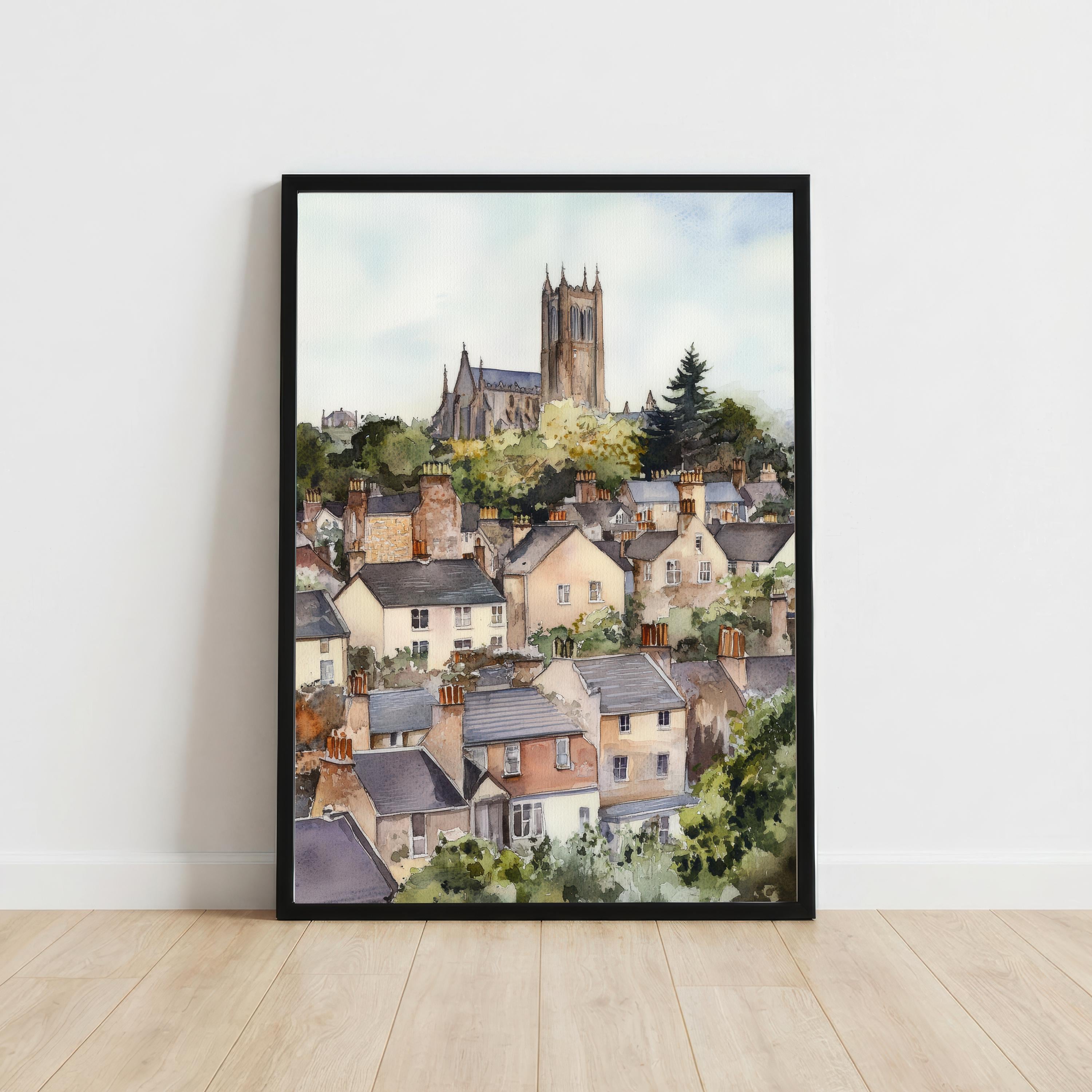 Armagh Northern Ireland Travel Print Cathedral City Wall Decor Irish Landmark Travel Poster UK Gift Home Décor