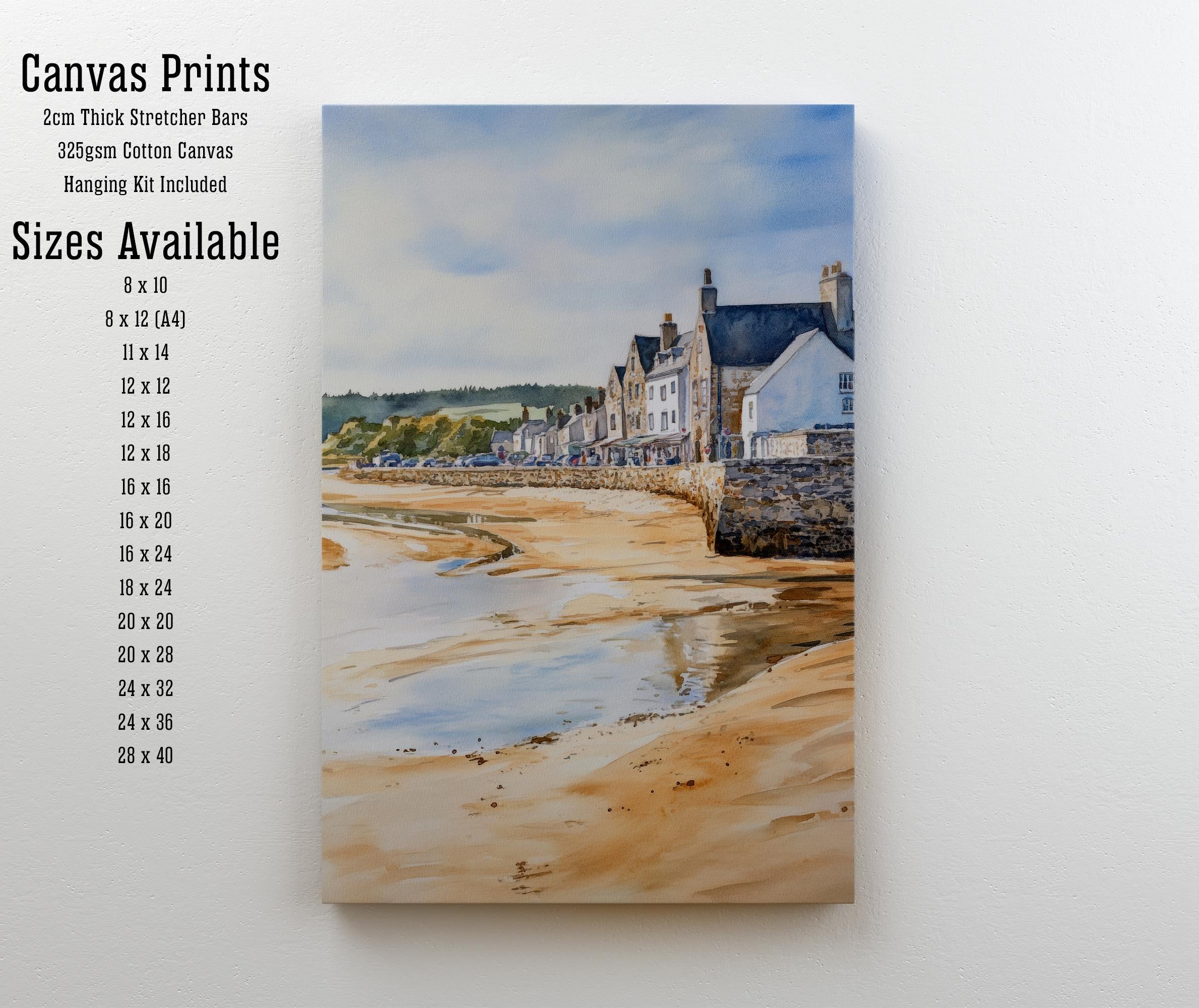 Arnside Cumbria Travel Print Coastal Village Wall Decor Lake District Landscape Travel Poster UK Gift Home Décor