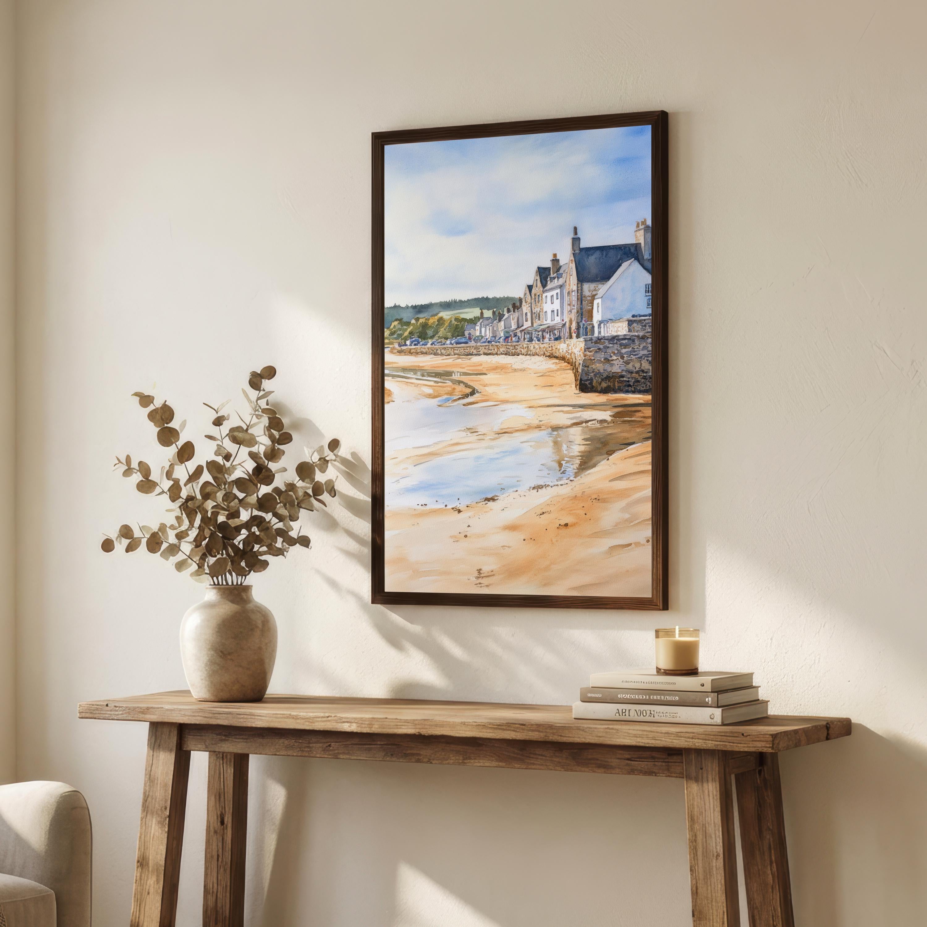 Arnside Cumbria Travel Print Coastal Village Wall Decor Lake District Landscape Travel Poster UK Gift Home Décor