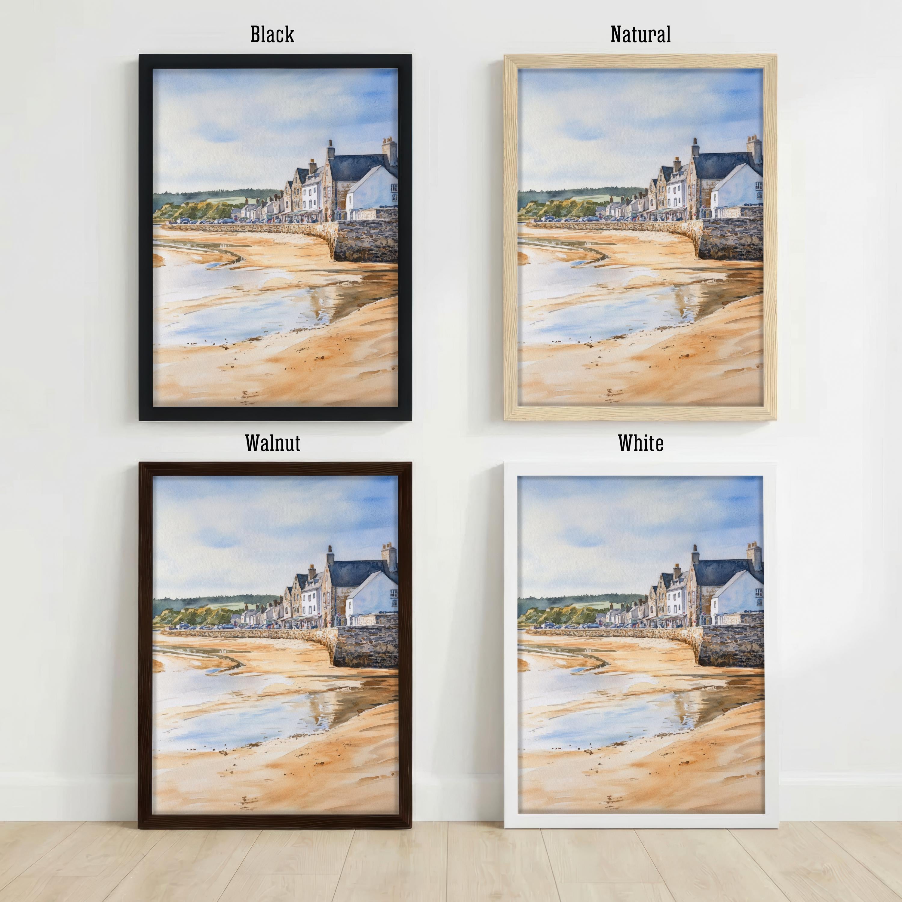 Arnside Cumbria Travel Print Coastal Village Wall Decor Lake District Landscape Travel Poster UK Gift Home Décor