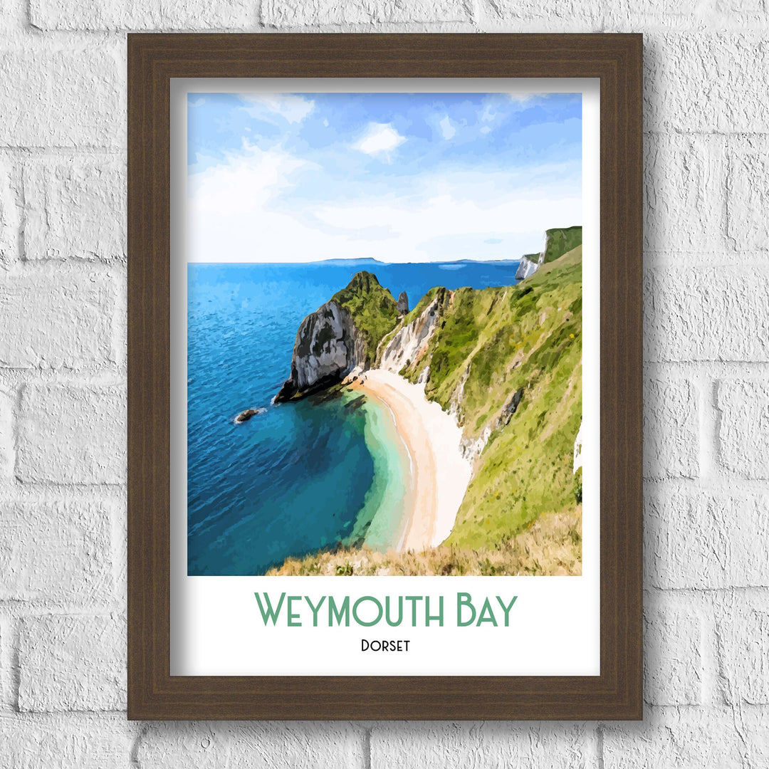 Weymouth Art Print, Dorset Fine Art Print Travel Poster,  Weymouth  Print, Weymouth Wall Art, Dorset Art Print