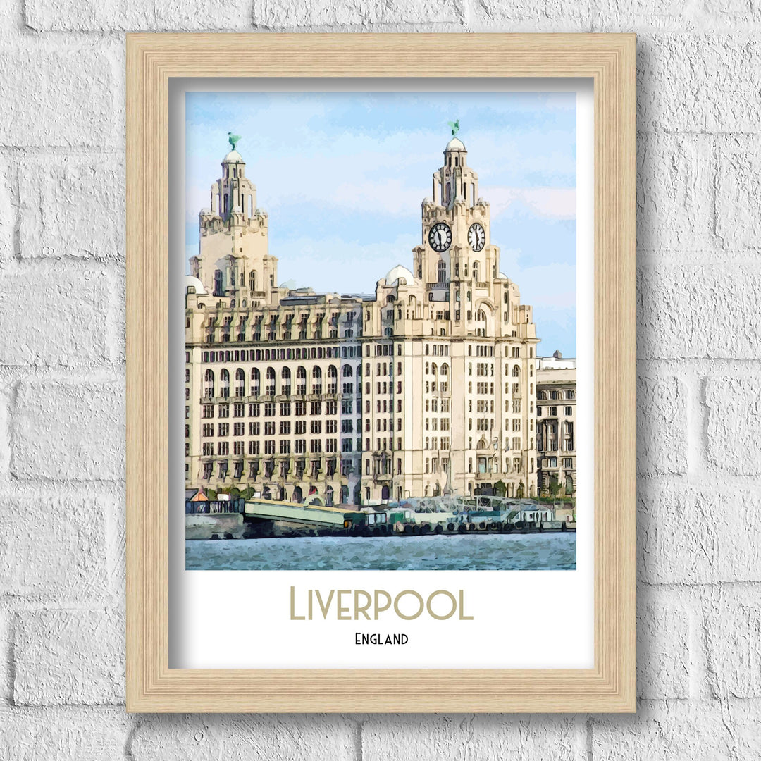 Liverpool Skyline Print, Liverpool Architecture, Art Print, Art Print, Illustration, Poster Art Print, Illustration, digital print