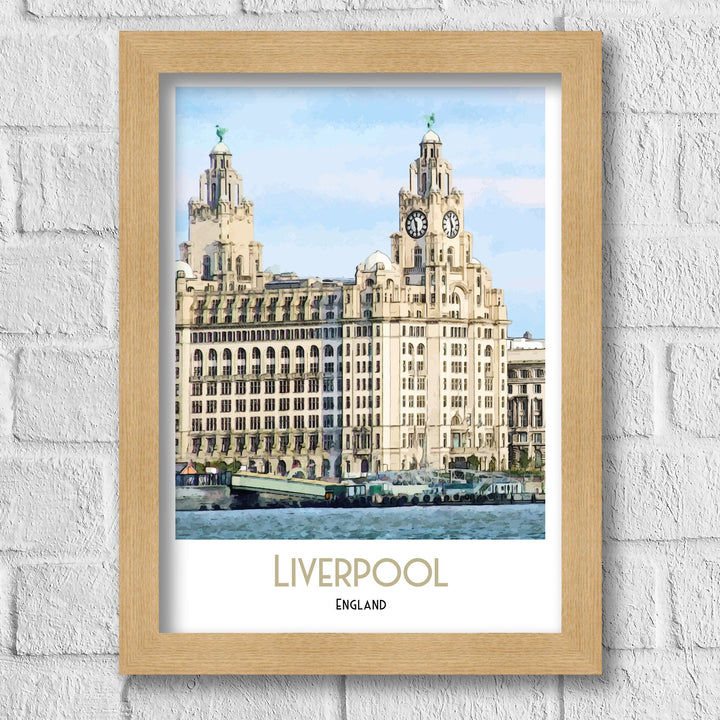 Liverpool Skyline Print, Liverpool Architecture, Art Print, Art Print, Illustration, Poster Art Print, Illustration, digital print