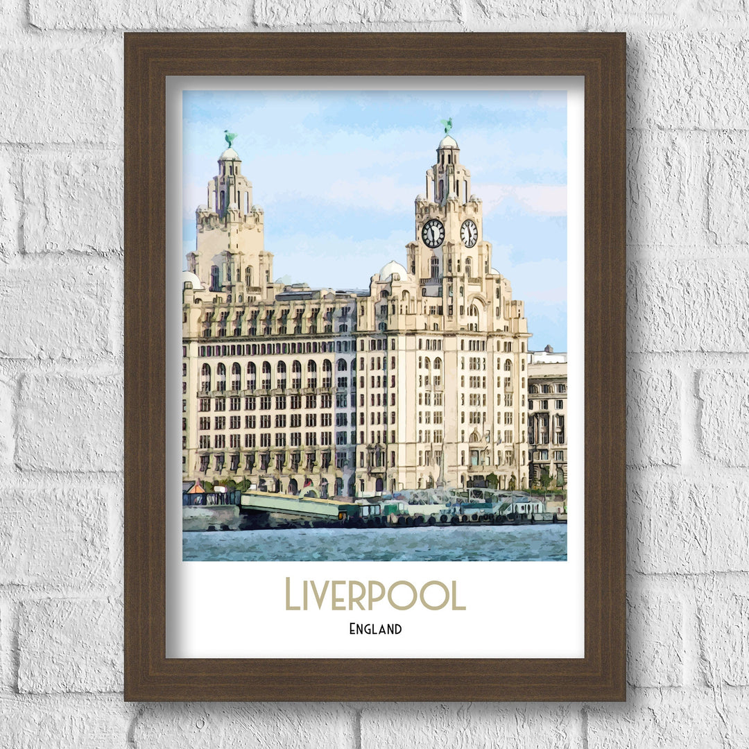 Liverpool Skyline Print, Liverpool Architecture, Art Print, Art Print, Illustration, Poster Art Print, Illustration, digital print