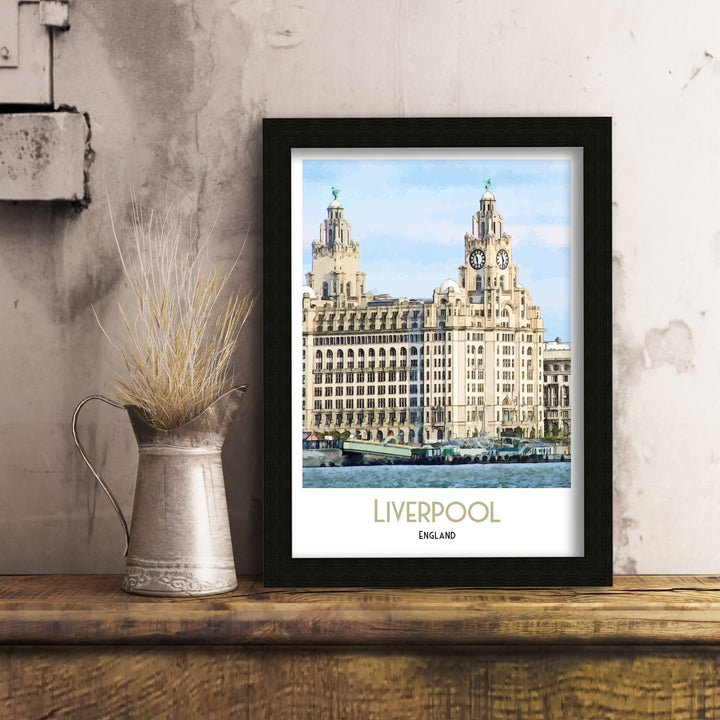 Liverpool Skyline Print, Liverpool Architecture, Art Print, Art Print, Illustration, Poster Art Print, Illustration, digital print