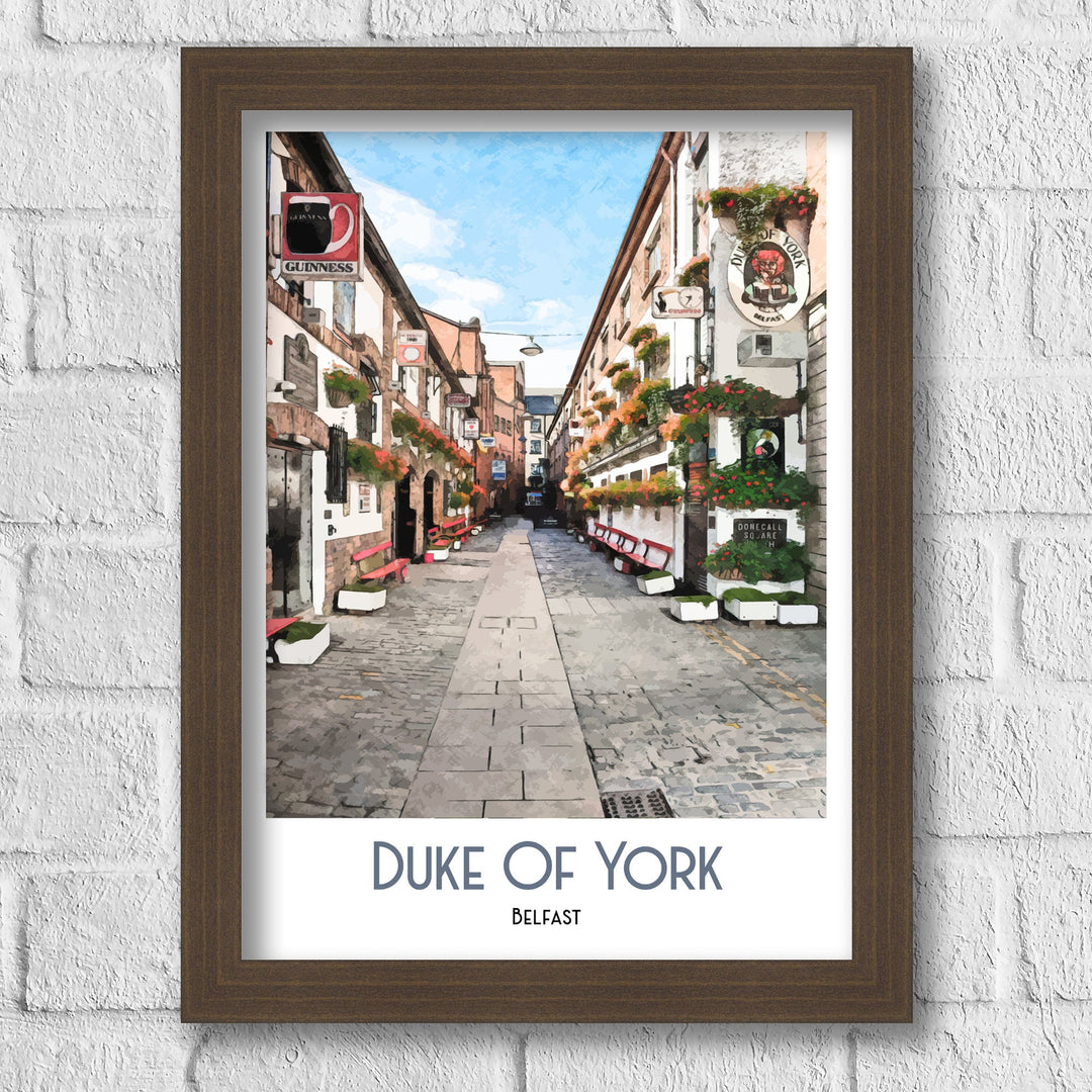 The Duke of York Belfast Travel Poster, Art Print, Wall Art, Irish Art Print, Northern Ireland