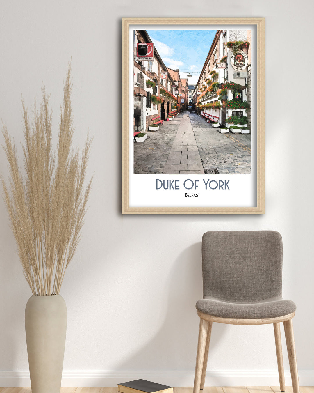 The Duke of York Belfast Travel Poster, Art Print, Wall Art, Irish Art Print, Northern Ireland