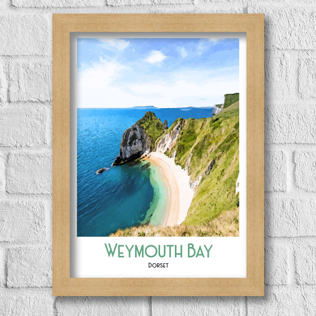 Weymouth Art Print, Dorset Fine Art Print Travel Poster,  Weymouth  Print, Weymouth Wall Art, Dorset Art Print