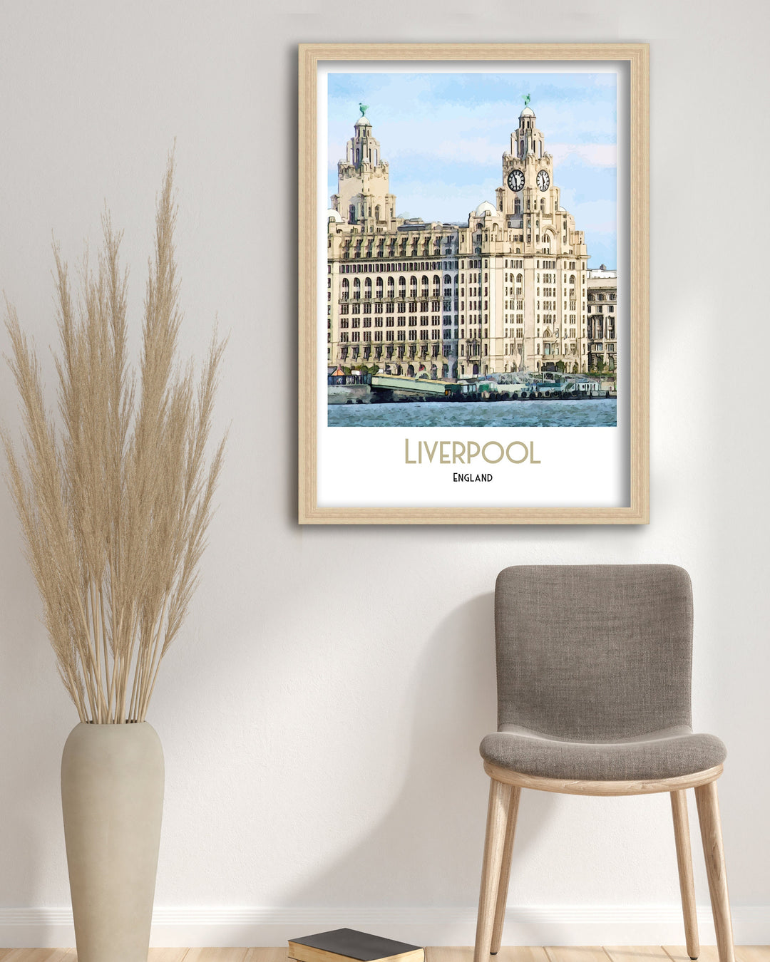 Liverpool Skyline Print, Liverpool Architecture, Art Print, Art Print, Illustration, Poster Art Print, Illustration, digital print