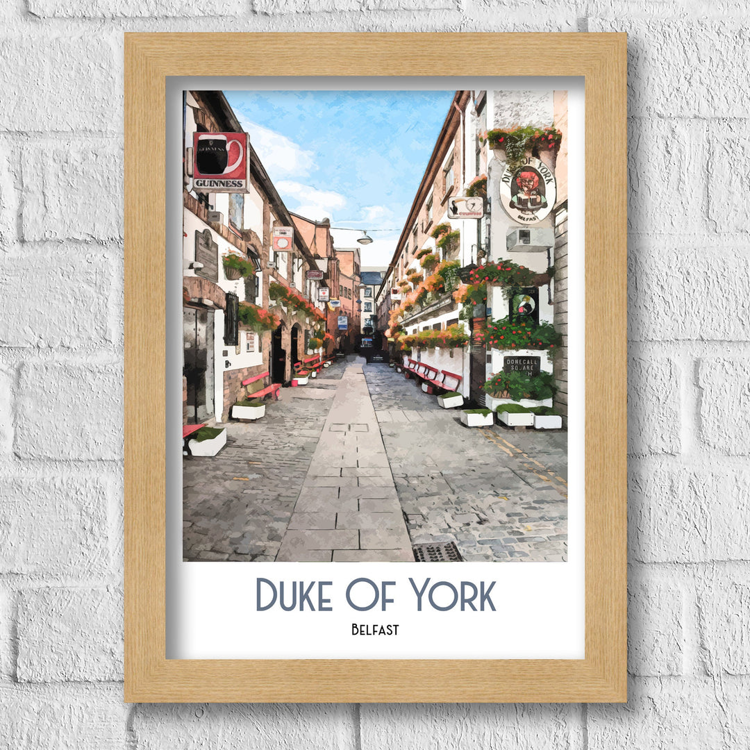 The Duke of York Belfast Travel Poster, Art Print, Wall Art, Irish Art Print, Northern Ireland