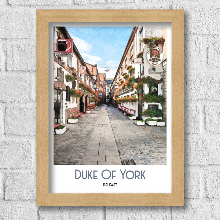 The Duke of York Belfast Travel Poster, Art Print, Wall Art, Irish Art Print, Northern Ireland