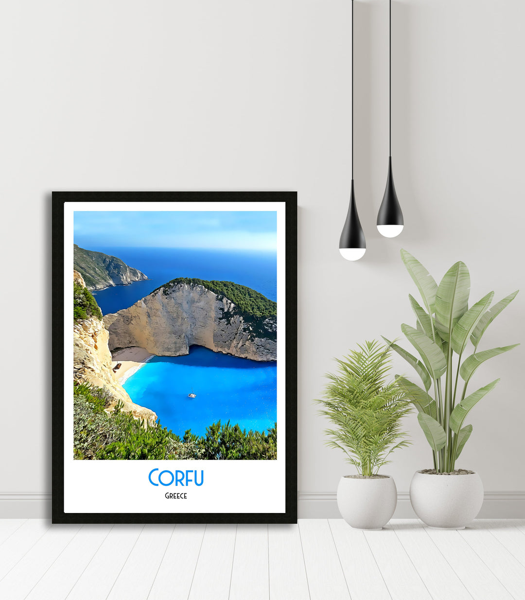 Corfu Poster Poster, Art Print, Corfu, Corfu Art, Corfu Print, Corfu Poster, Corfu Wall Art, Corfu Gift, Greece Print, Greece Poster