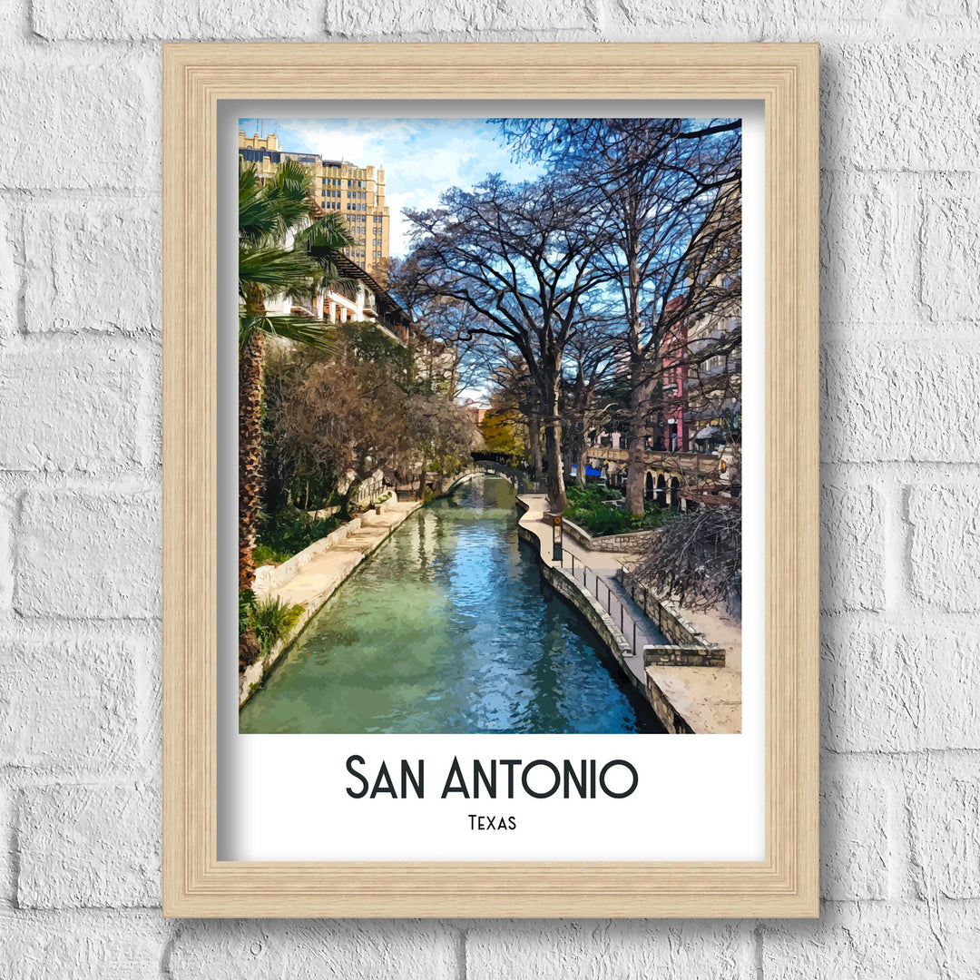 San Antonio, San Antonio Print, Texas Gift, Housewarming Gift, San Antonio Art, San Antonio Poster, San Antonio Décor, Texas, Travel