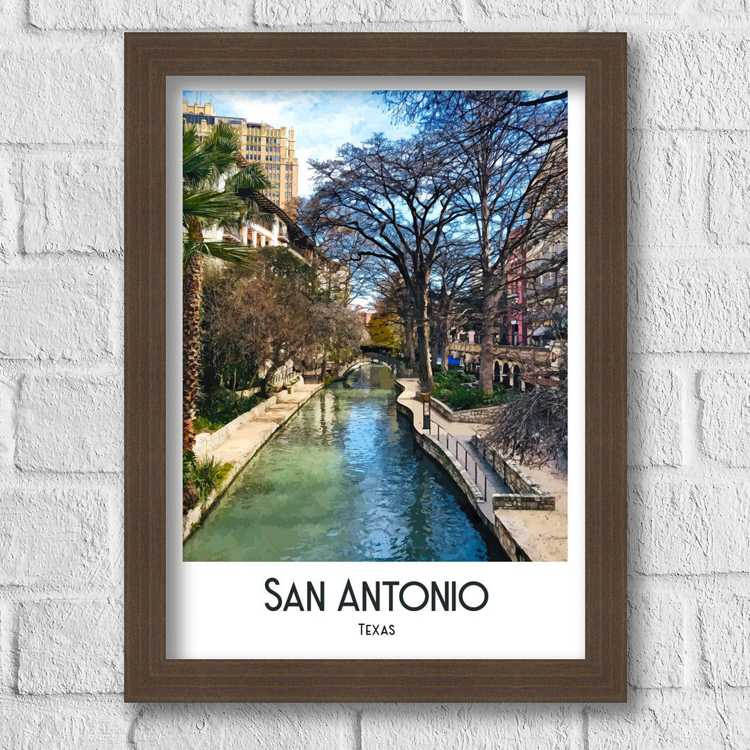 San Antonio, San Antonio Print, Texas Gift, Housewarming Gift, San Antonio Art, San Antonio Poster, San Antonio Décor, Texas, Travel