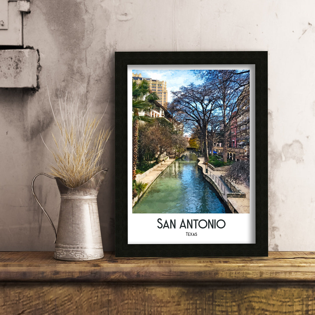 San Antonio, San Antonio Print, Texas Gift, Housewarming Gift, San Antonio Art, San Antonio Poster, San Antonio Décor, Texas, Travel