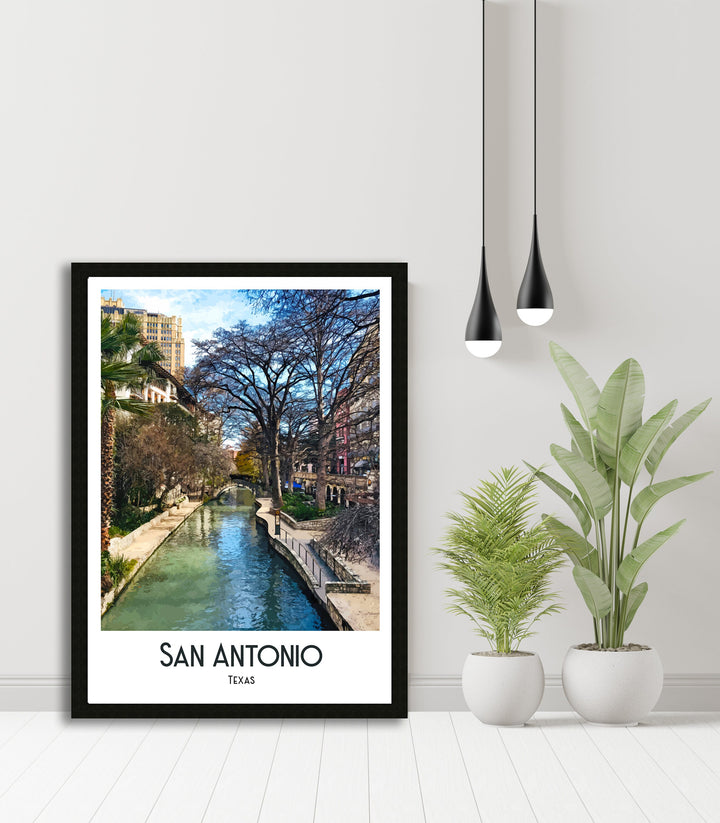 San Antonio, San Antonio Print, Texas Gift, Housewarming Gift, San Antonio Art, San Antonio Poster, San Antonio Décor, Texas, Travel