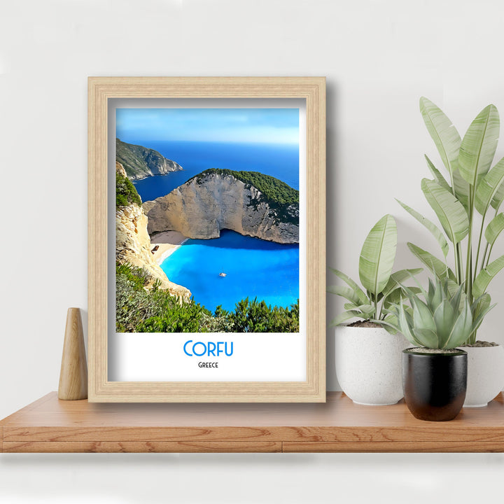 Corfu Poster Poster, Art Print, Corfu, Corfu Art, Corfu Print, Corfu Poster, Corfu Wall Art, Corfu Gift, Greece Print, Greece Poster