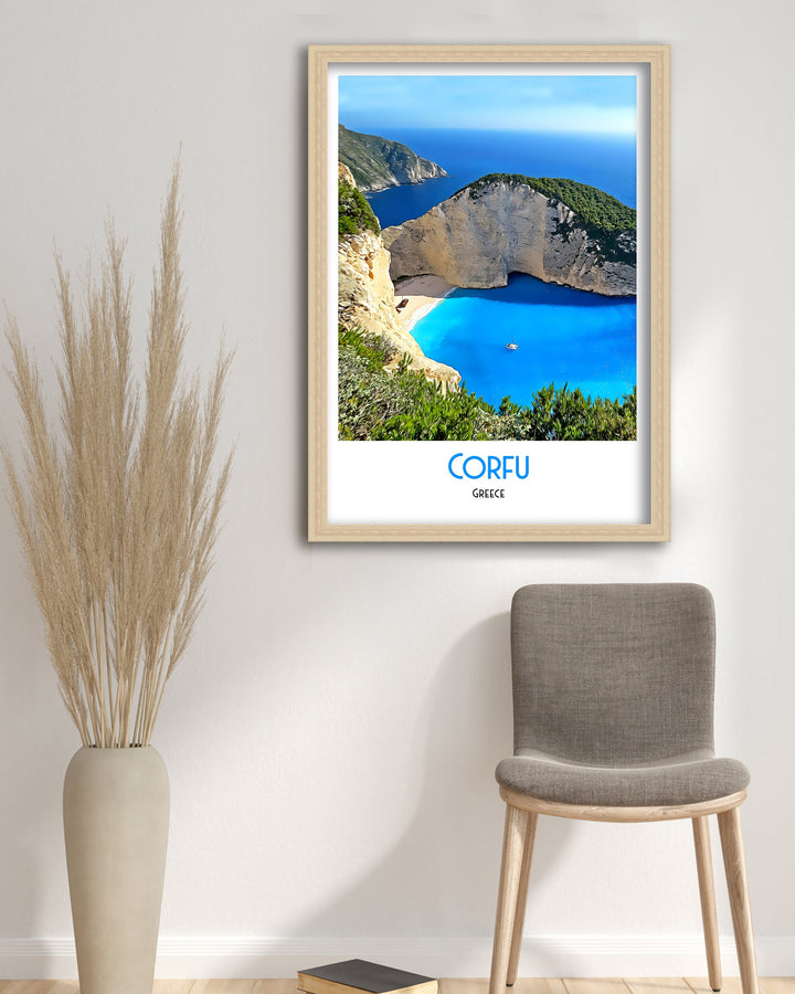 Corfu Poster Poster, Art Print, Corfu, Corfu Art, Corfu Print, Corfu Poster, Corfu Wall Art, Corfu Gift, Greece Print, Greece Poster