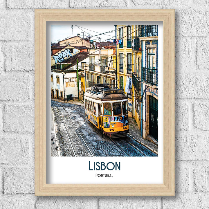 Lisbon Portugual Poster Poster, Art Print, Travel Print, Art Print, Illustration, digital print, vintage print