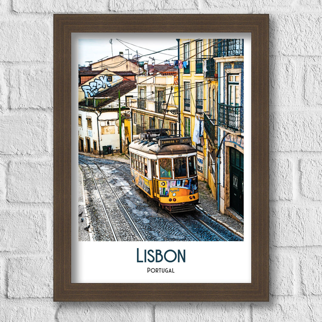 Lisbon Portugual Poster Poster, Art Print, Travel Print, Art Print, Illustration, digital print, vintage print