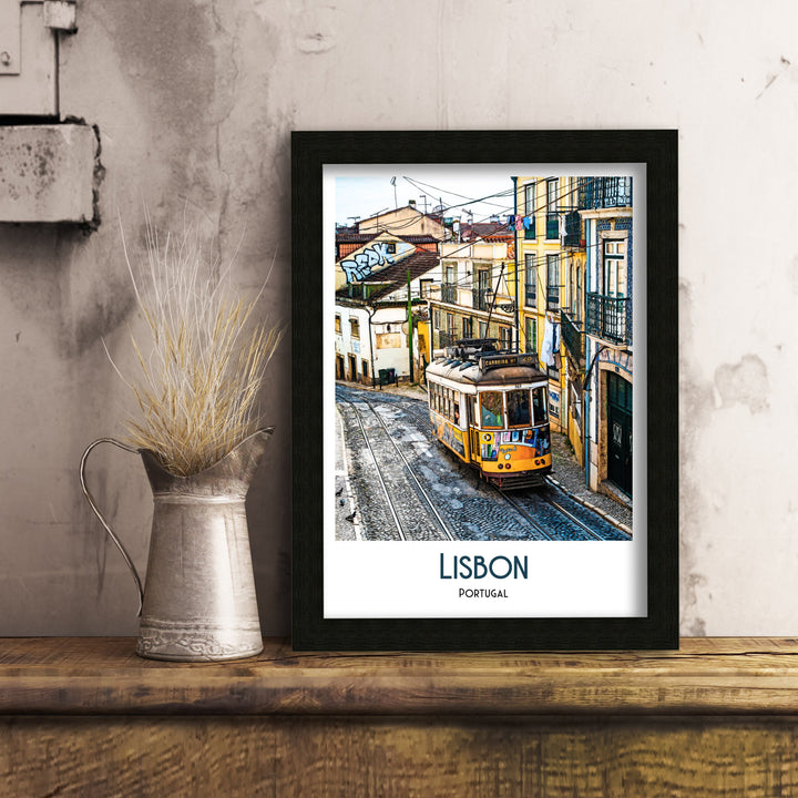 Lisbon Portugual Poster Poster, Art Print, Travel Print, Art Print, Illustration, digital print, vintage print