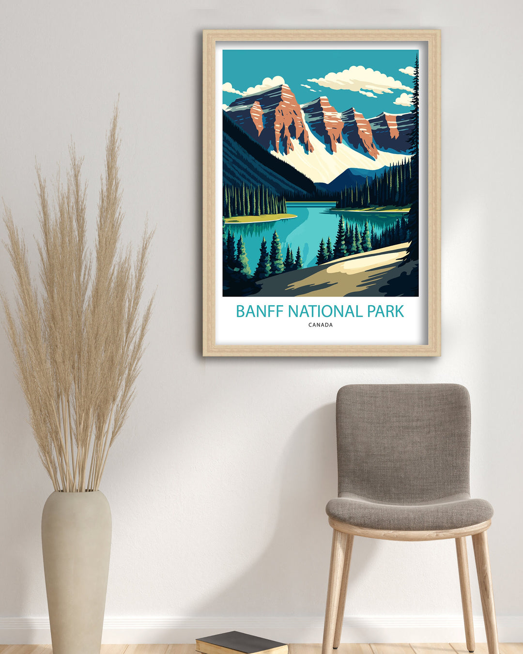 Banff National Park Canada Travel Poster, Art Poster, Wall Art, Art Poster