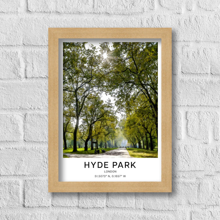 Hyde Park Art Print Poster,  Art Print, Travel Print, Illustration, digital print