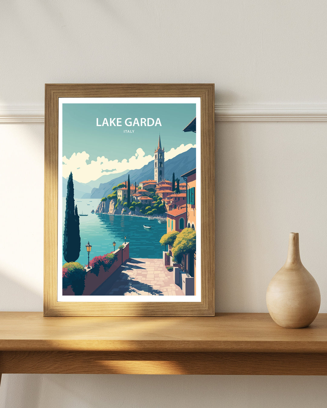 Lake Garda Art Poster | Italy Poster