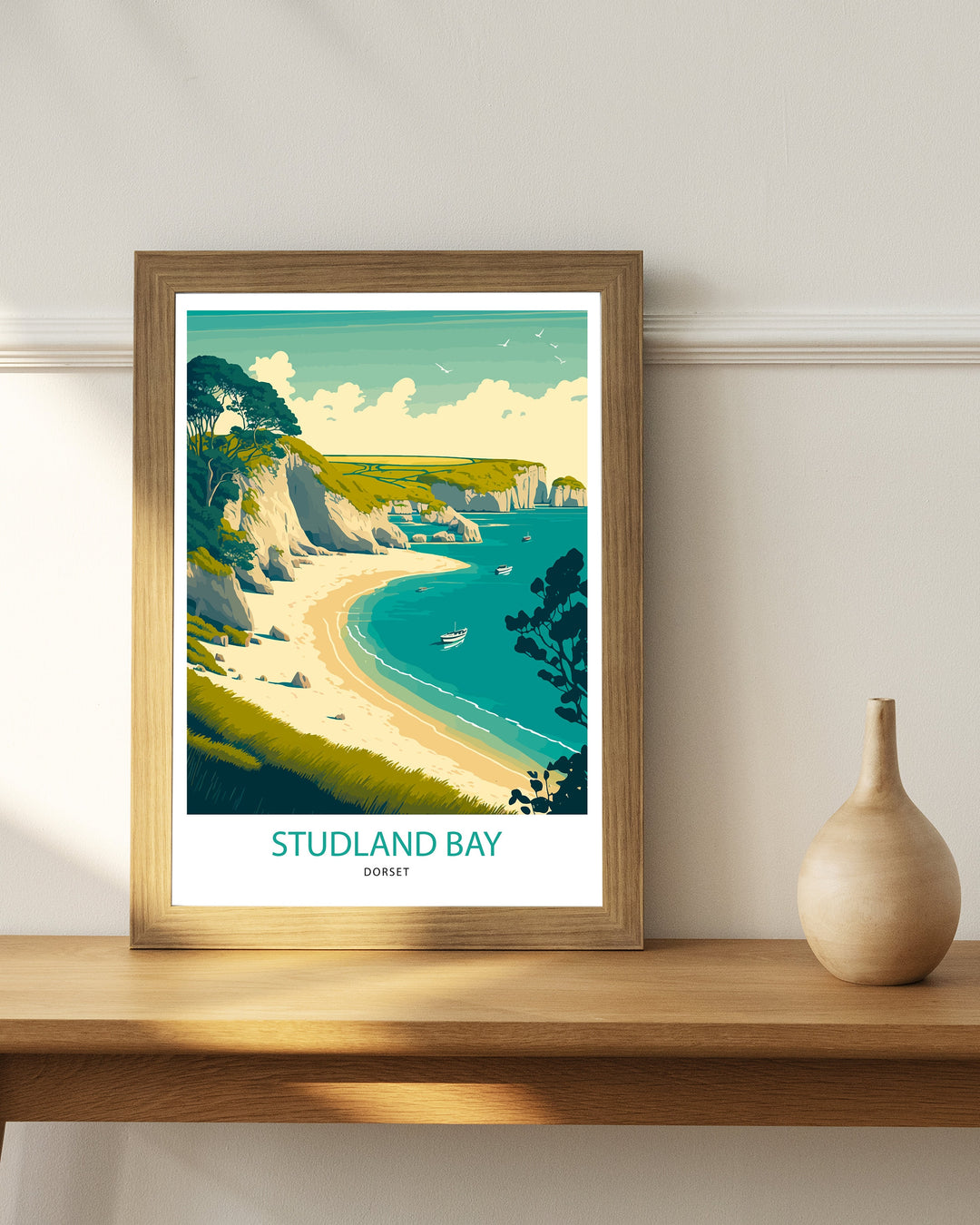 Studland Bay Travel Poster | Dorset