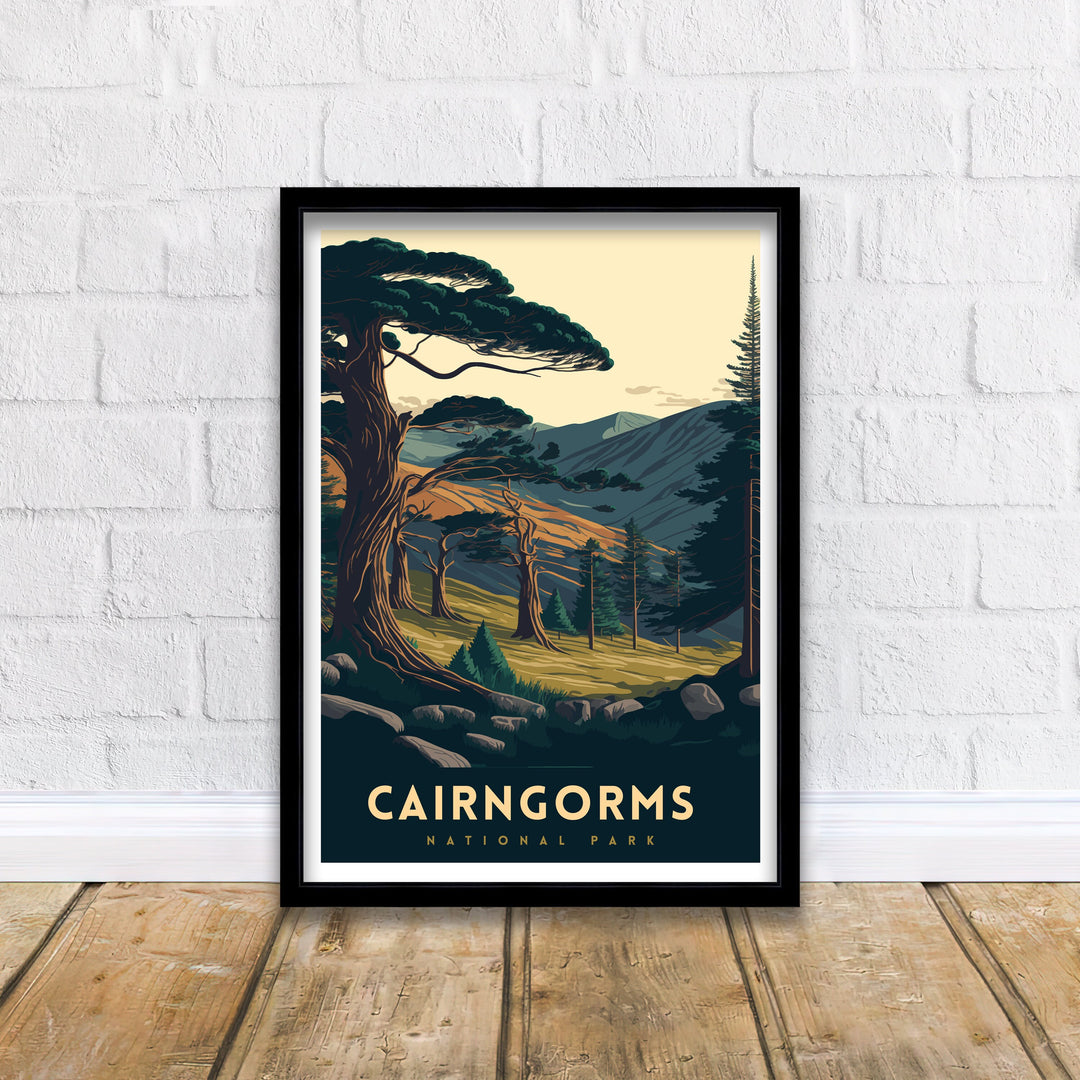 Cairngorms Travel Poster| National Park