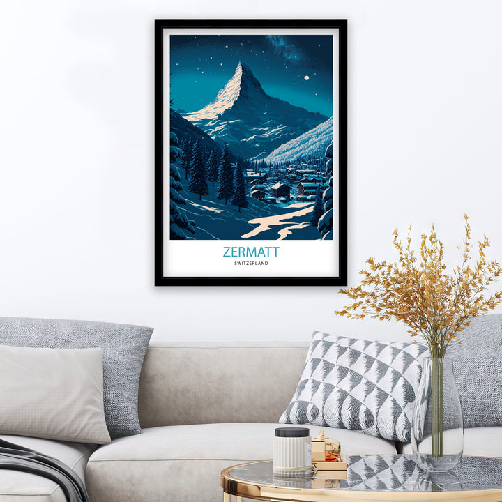 Zermatt Travel Poster | Switzerland