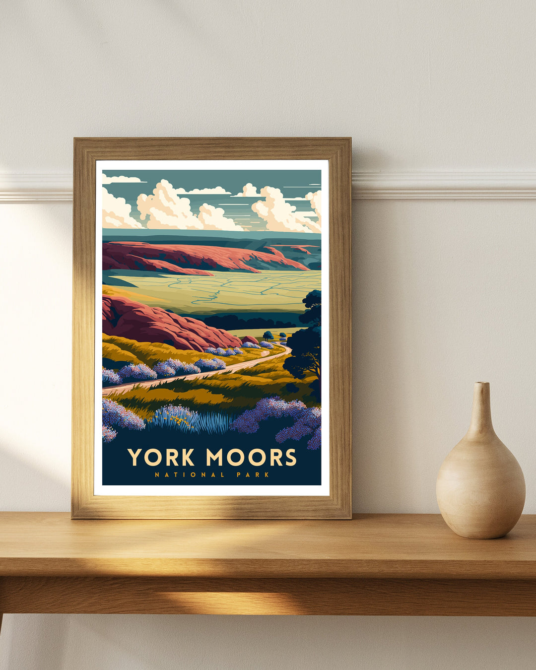 North York Moors Travel Print | Yorkshire | Travel Poster | Yorkshire Print | National Park Print | North York Moors Art | Yorkshire Poster