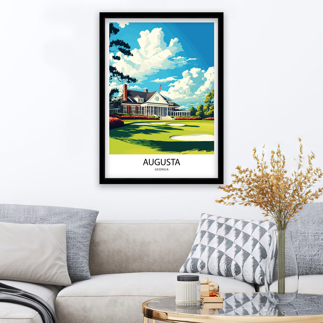 Augusta National Golf Club, Wall Art, Art Poster, Golf Art Poster