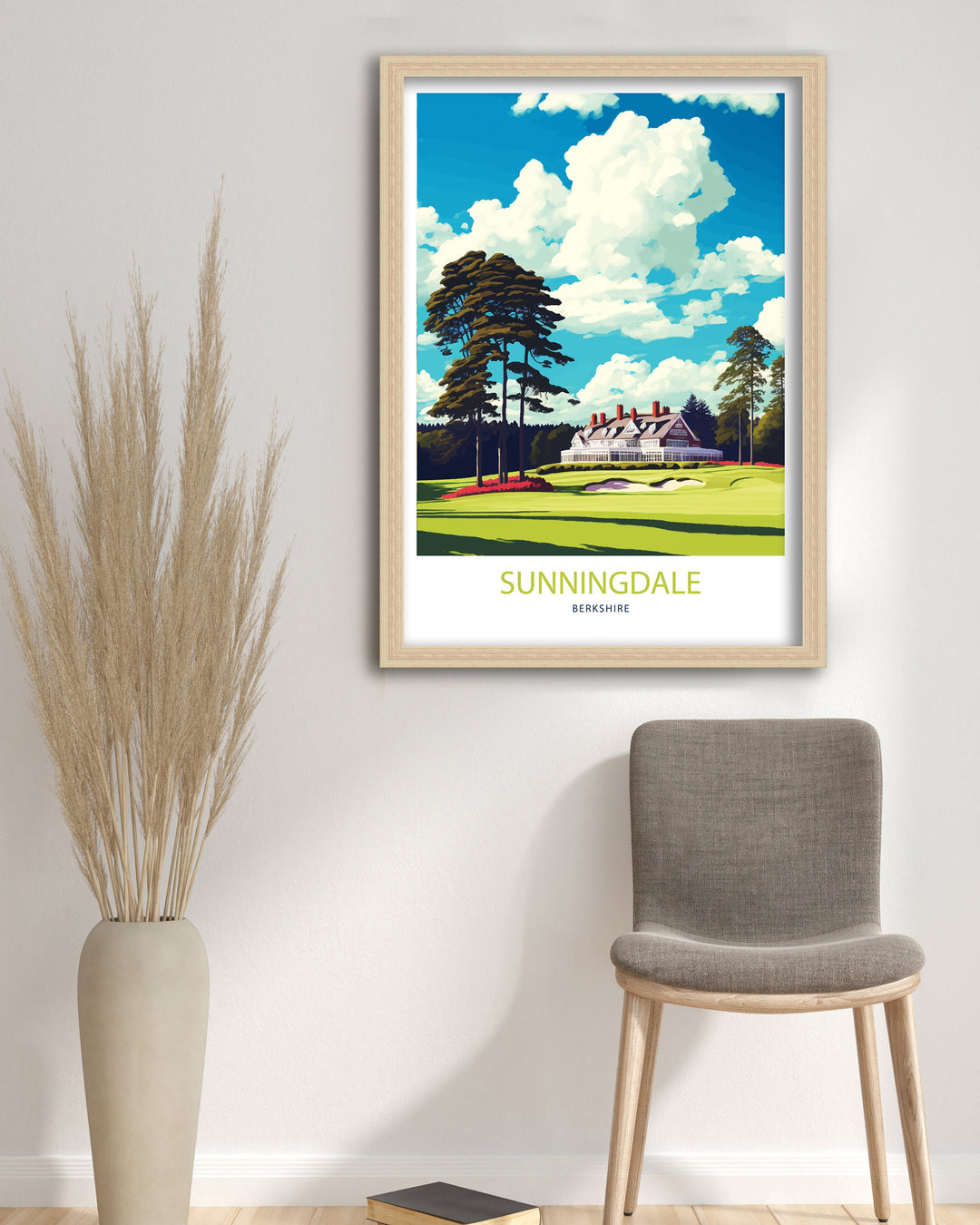 Sunningdale, Berkshire Golf Course, Wall Art, Art Poster, Golf Art Poster