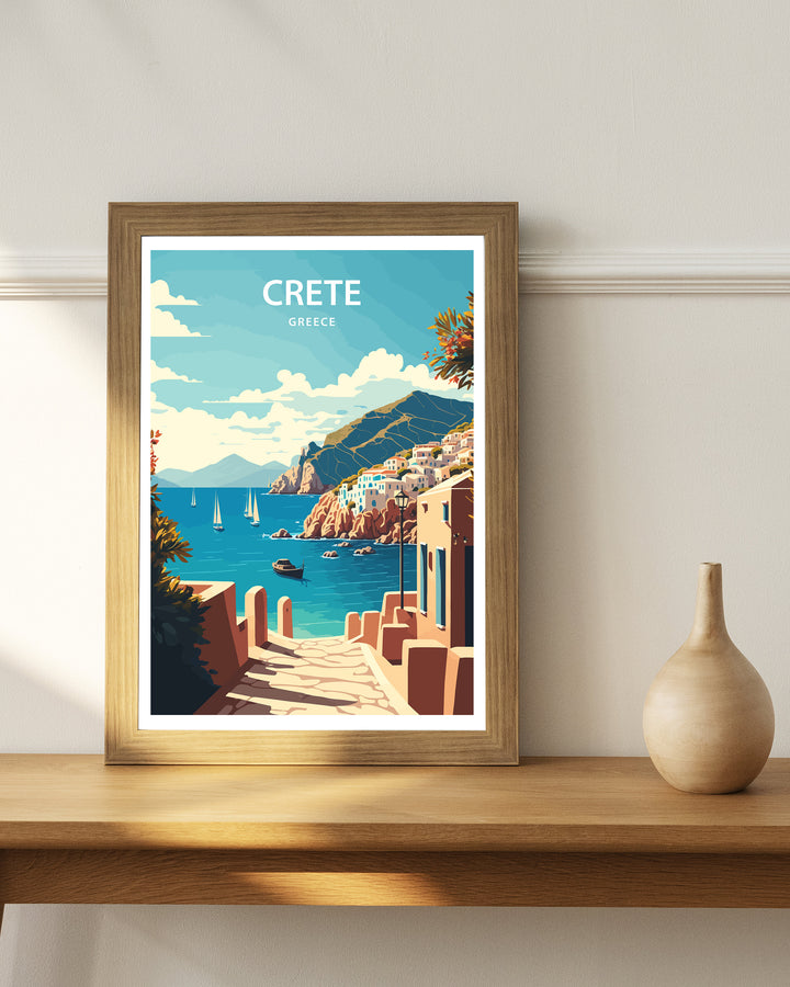 Crete Art Poster | Travel Poster