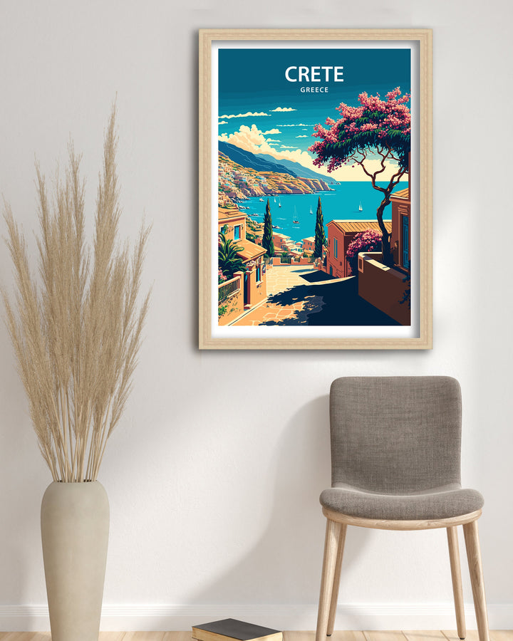 Crete Art Poster | Travel Poster