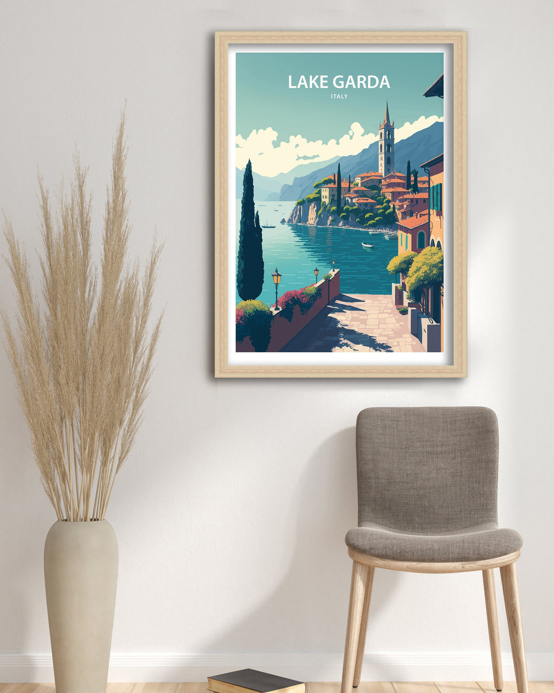 Lake Garda Art Poster | Italy Poster