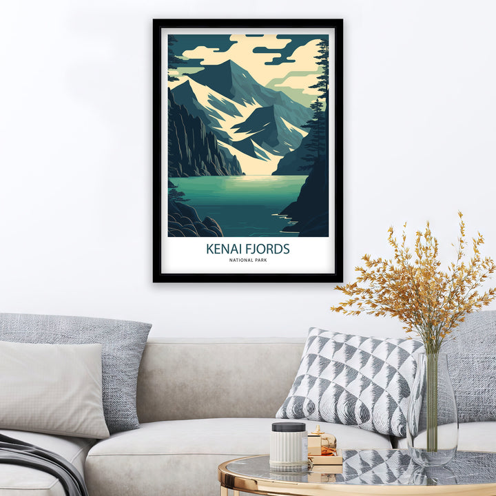 Kenai Fjords Travel Poster | National Park