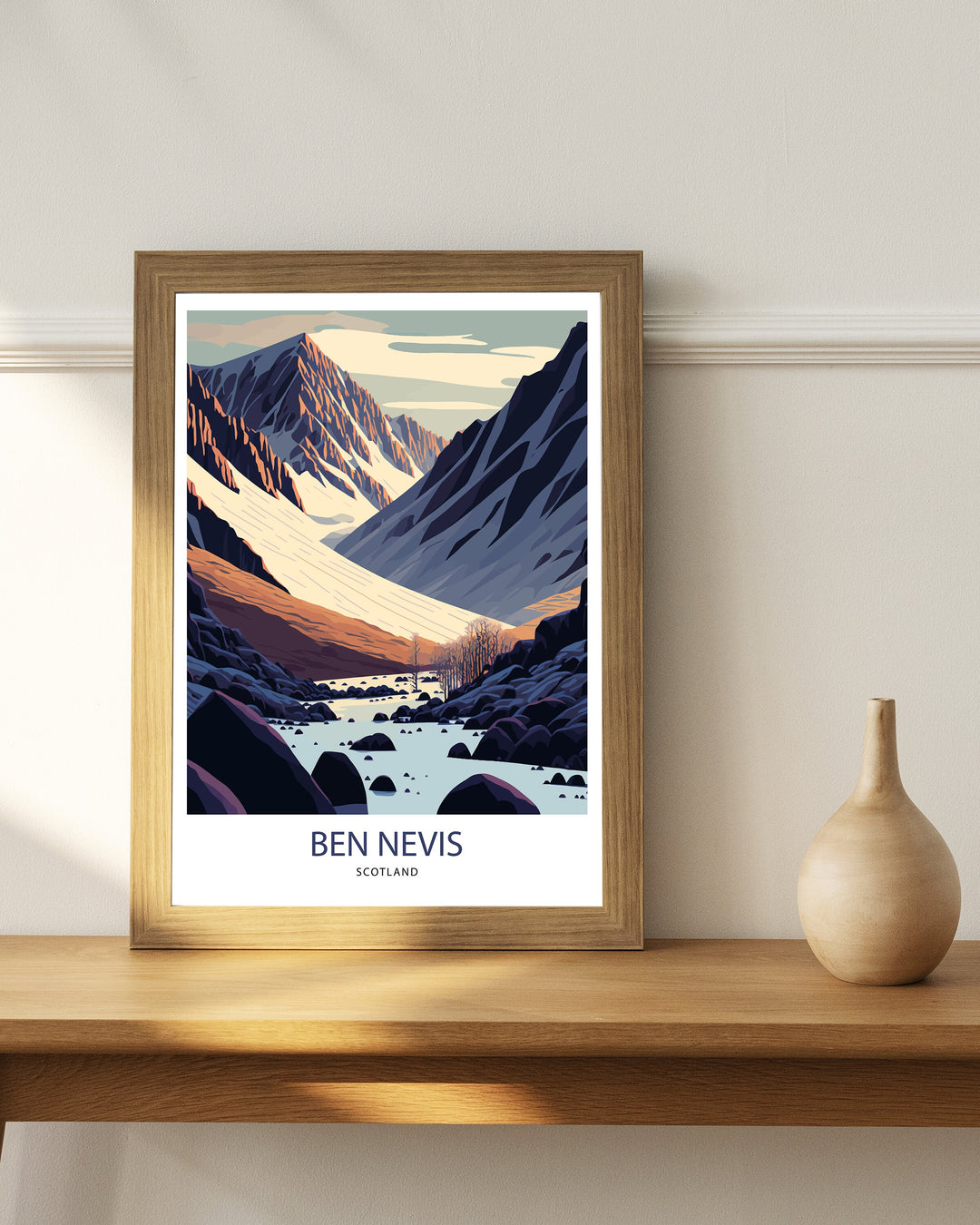 Ben Nevis Travel Print | Ben Nevis | Ben Nevis Poster | Scotland Print | Mountain Print | Ben Nevis Art | Scotland | Ben Nevis Wall Art