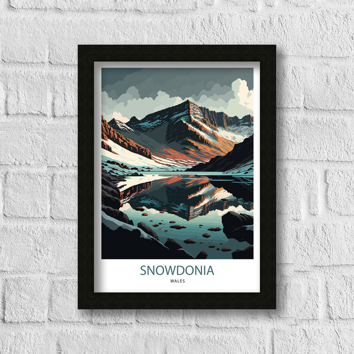 Snowdonia Travel Poster | Snowdonia Poster