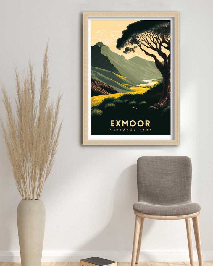 Exmoor National Park Travel Poster | Exmoor Poster