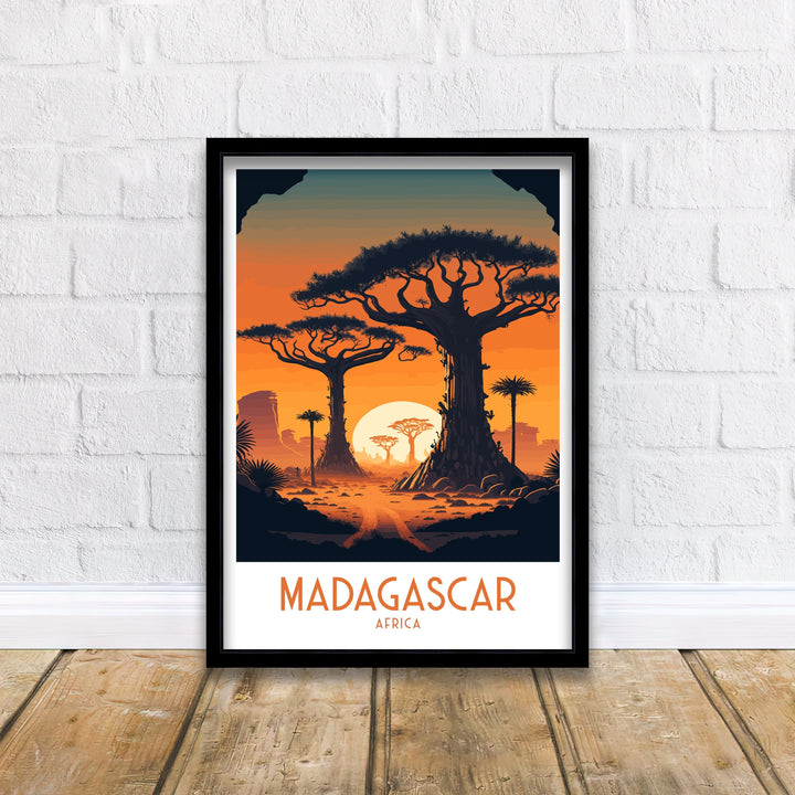 Madagascar Travel Print | Madagascar | Madagascar Poster | Travel Poster | Madagascar Wall Art | Madagascar Art | Travel Print